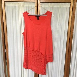 Asymmetrical sleeveless knit Grace Elements top XL